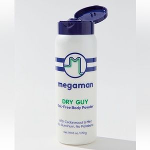 NWT Megaman Dry Guy Talc-Free Body Powder for Men